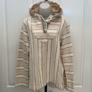 NEW wTag-Faherty Daytripper Stripe Hoodie S